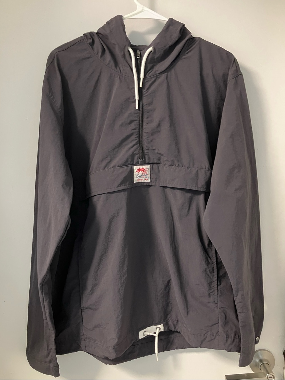 Quiksilver Dark Gray Hooded windbreaker